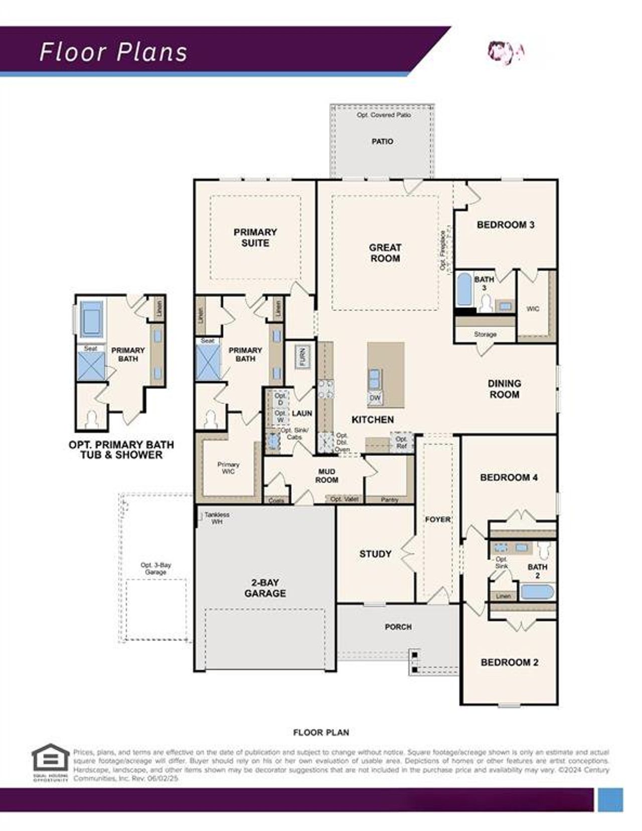 2D floor plan layout of this home in Anna Town Square, Anna, TX (Image 2). 2D floor plan layout of this home in Anna Town Square, Anna, TX (Image 2).