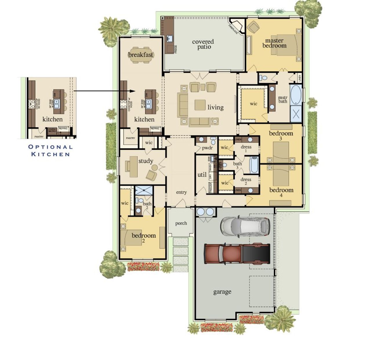 2D floor plan layout for the Lincoln by Carothers Executive Homes in Eagle Heights, Salado, TX (Image 2). 2D floor plan layout for the Lincoln by Carothers Executive Homes in Eagle Heights, Salado, TX (Image 2).