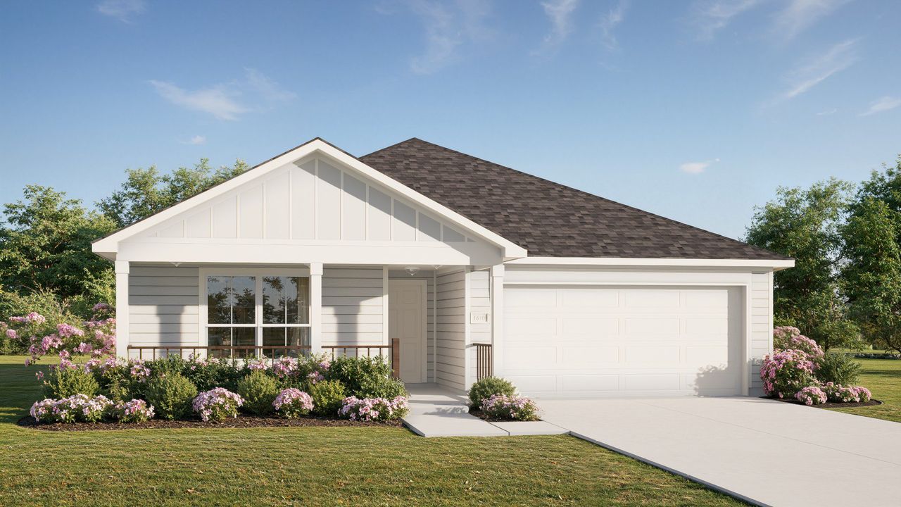 Representative exterior photo of a completed home built from the Blanton by DRB Homes in Morningside, Josephine, TX (Image 2).