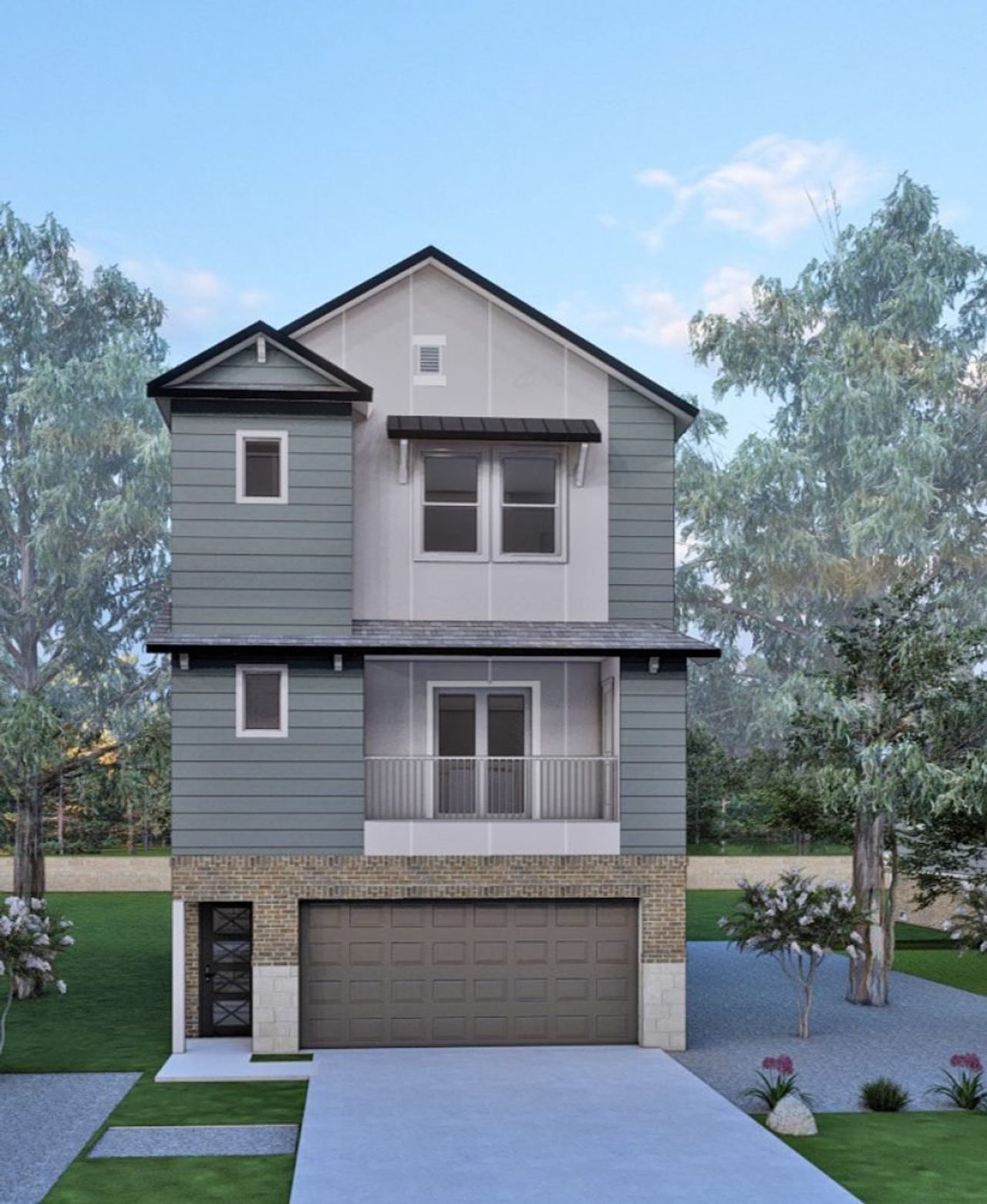 Front exterior of a home in the Skyview community, located in Alvin, TX (Image 2).