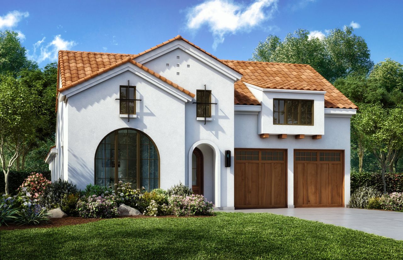 Representative exterior photo of a completed home built from the Catarina - 4456F by Shaddock Homes in Fields - 50' Lots, Frisco, TX (Image 2). Representative exterior photo of a completed home built from the Catarina - 4456F by Shaddock Homes in Fields - 50' Lots, Frisco, TX (Image 2).