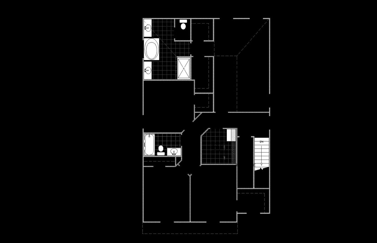 2D floor plan layout for the Tybee by Designer Homes of Georgia in Austin Heights, North Augusta, SC (Image 2).