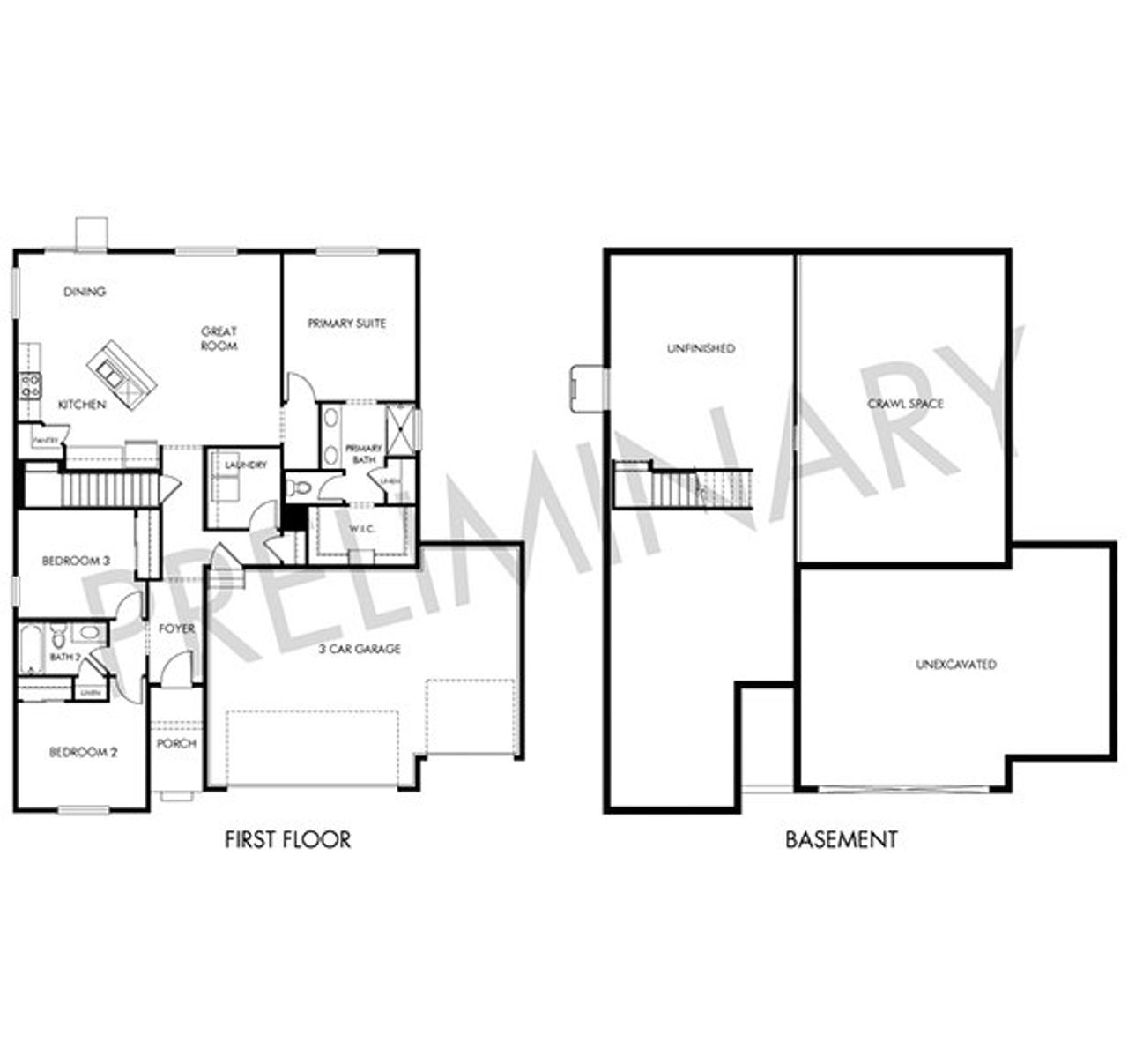 2D floor plan layout of this home in Paint Brush Hills, Peyton, CO (Image 2).