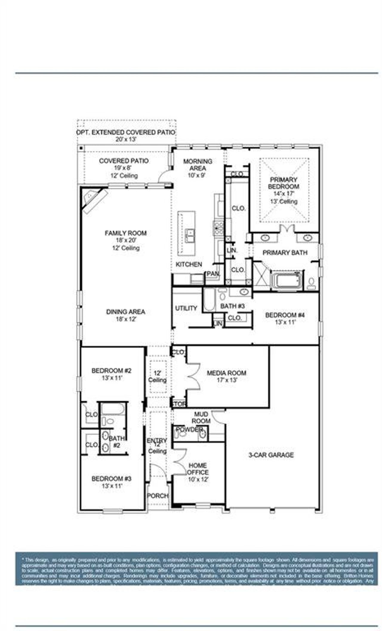 2D floor plan layout of this home in Walsh Ranch 60', Fort Worth, TX (Image 2). 2D floor plan layout of this home in Walsh Ranch 60', Fort Worth, TX (Image 2).