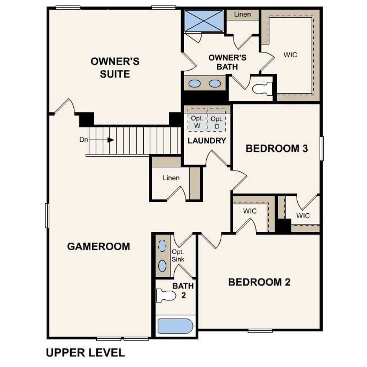 2D floor plan layout of this home in Meadow Creek Village, Locust, NC (Image 2).