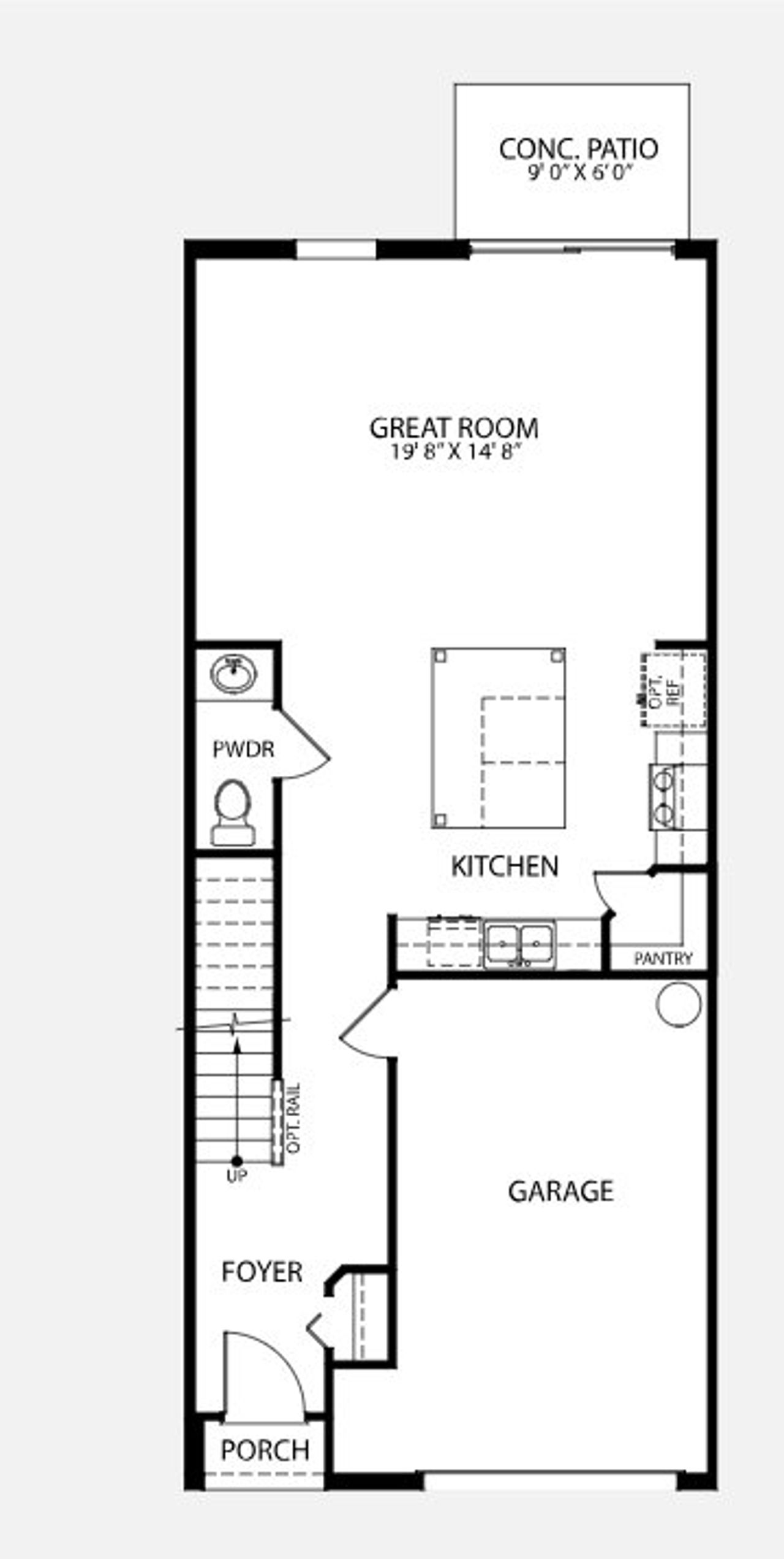 2D floor plan layout of this home in Oak Creek Preserve, Lakeland, FL (Image 2).
