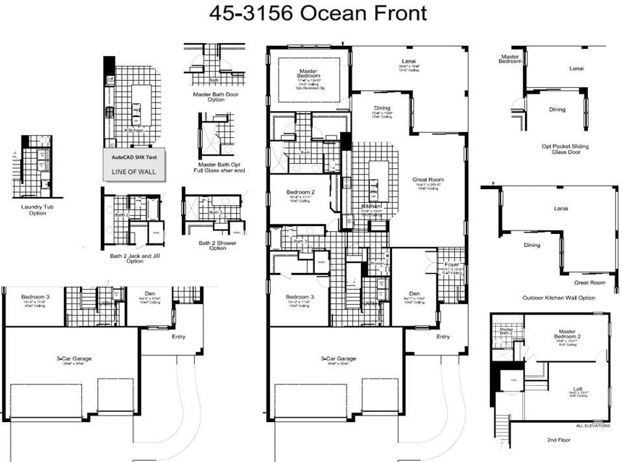 2D floor plan layout of this home in SkySail Real Estate and Homes for Sale in Naples, FL - Neal Communities, Naples, FL (Image 2).