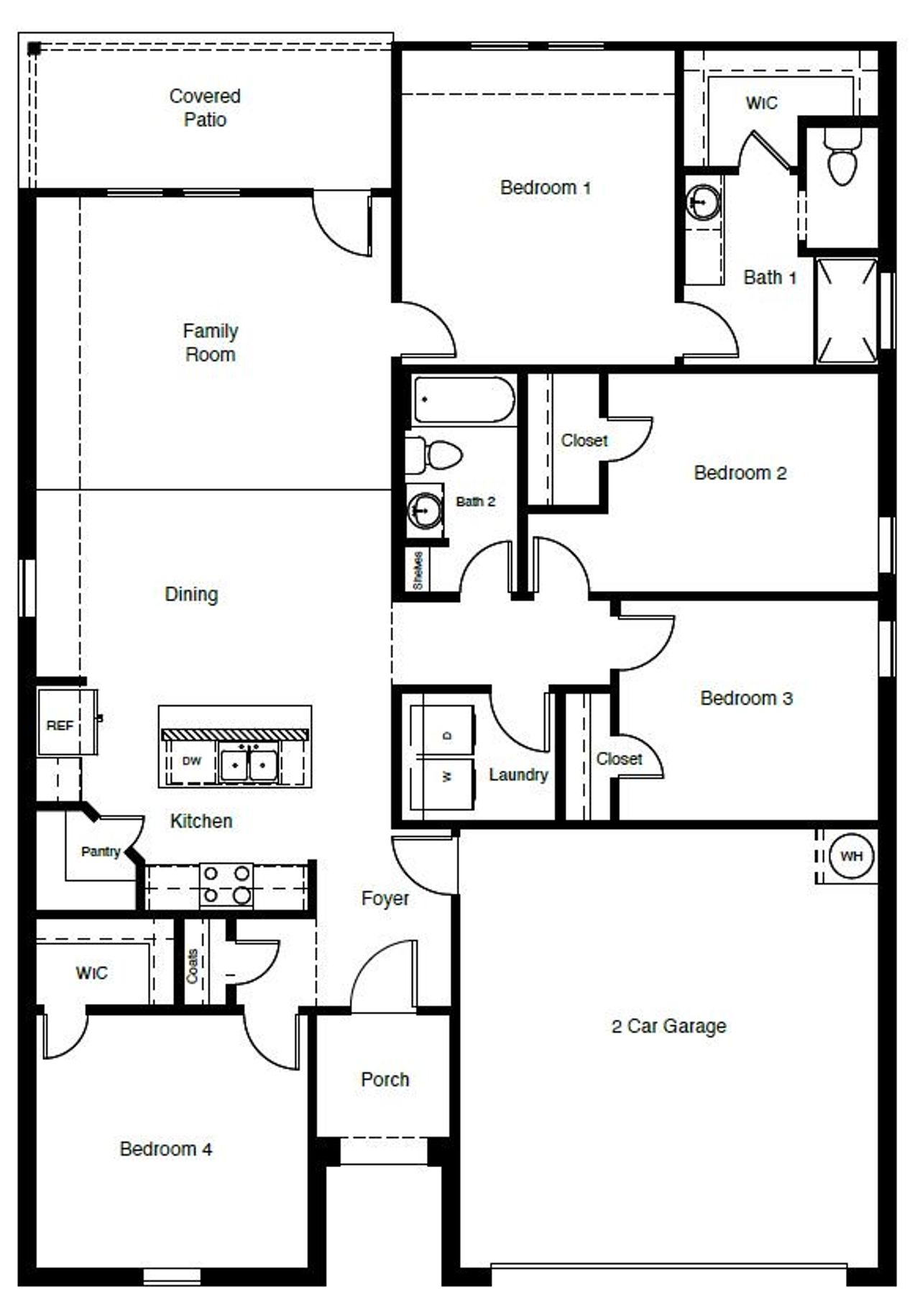 2D floor plan layout of this home in Rosewood at Beltmill, Fort Worth, TX (Image 2). 2D floor plan layout of this home in Rosewood at Beltmill, Fort Worth, TX (Image 2).