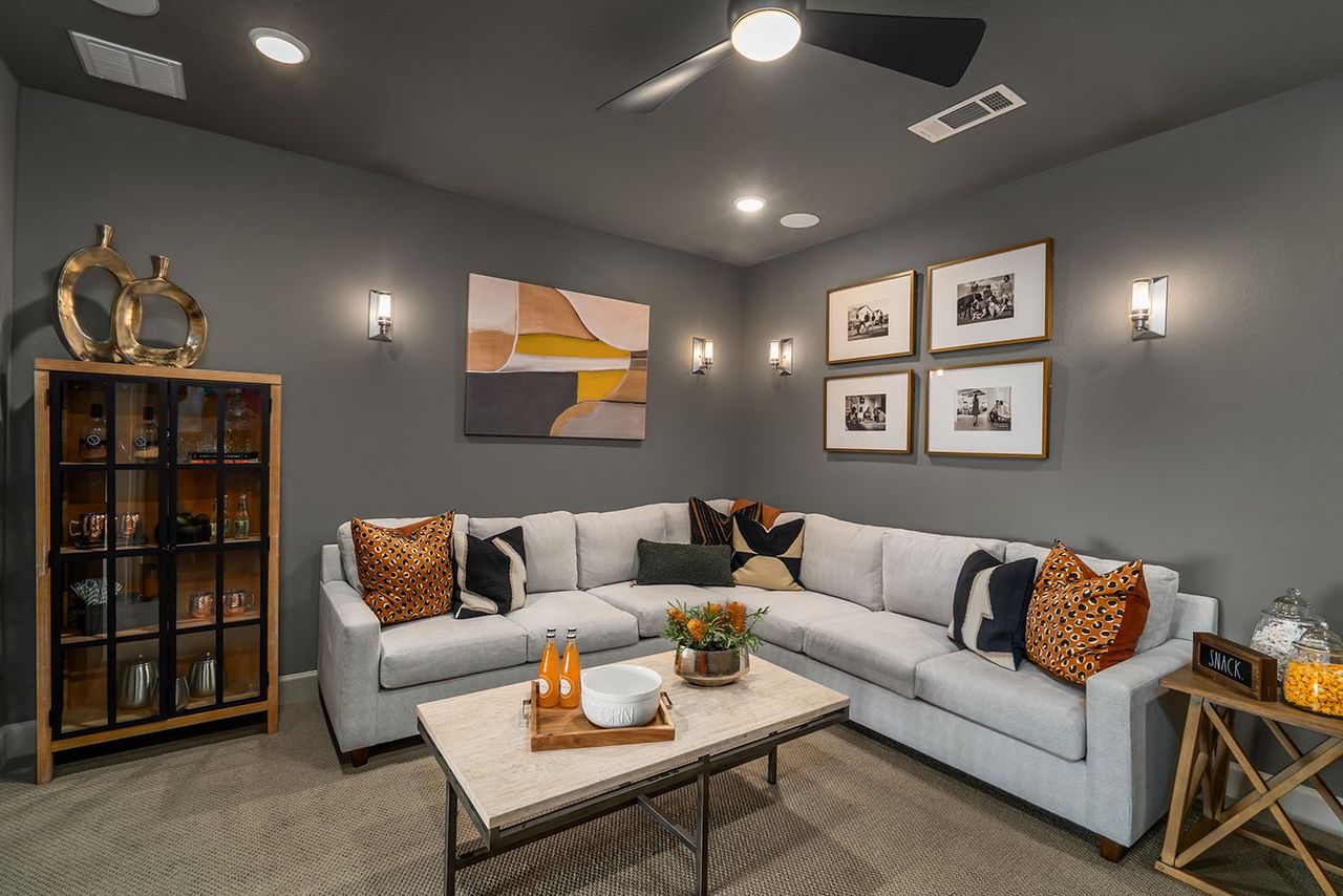 Representative furnished interior of a home built from the The Layton by David Weekley Homes in Harvest Green 65', Richmond (Image 2). Representative furnished interior of a home built from the The Layton by David Weekley Homes in Harvest Green 65', Richmond (Image 2).