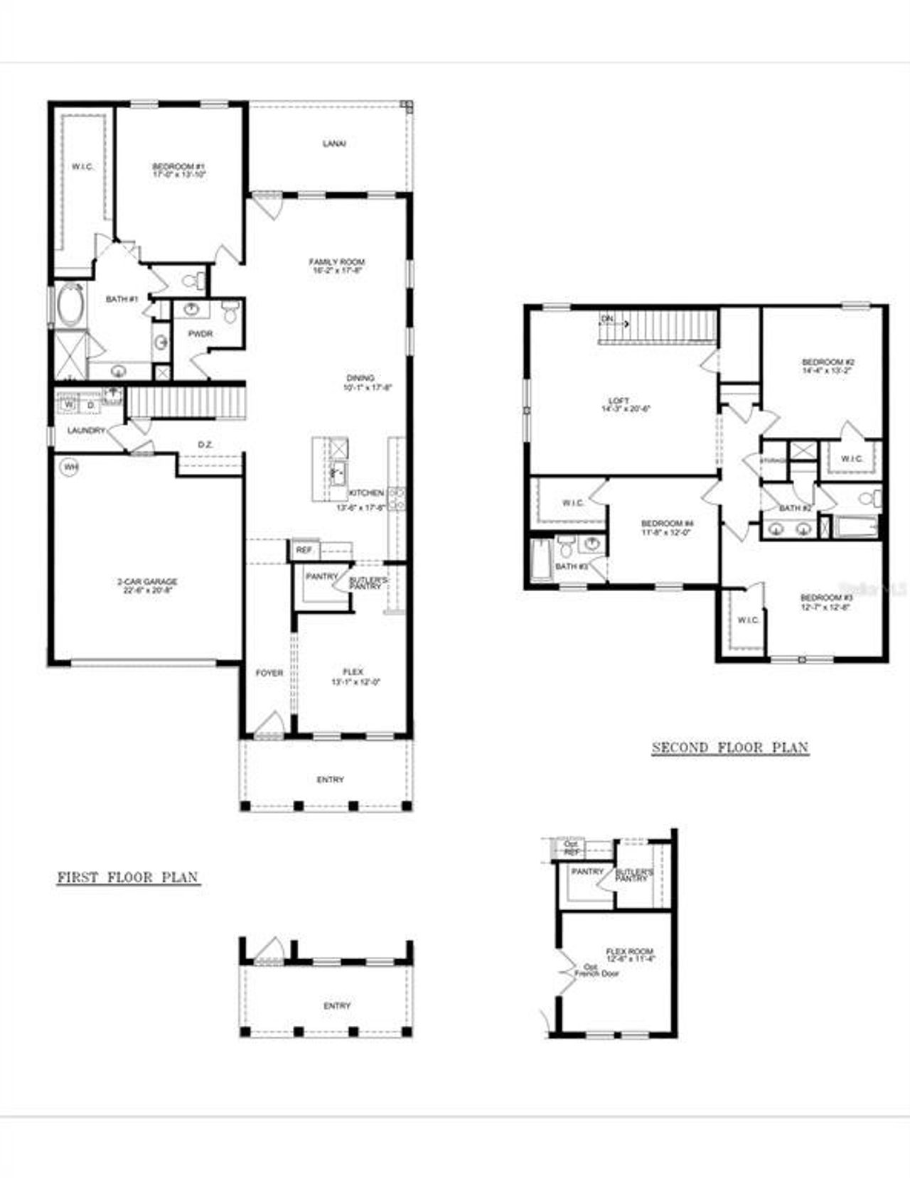 2D floor plan layout of this home in Archer at Two Rivers, Zephyrhills, FL (Image 2).
