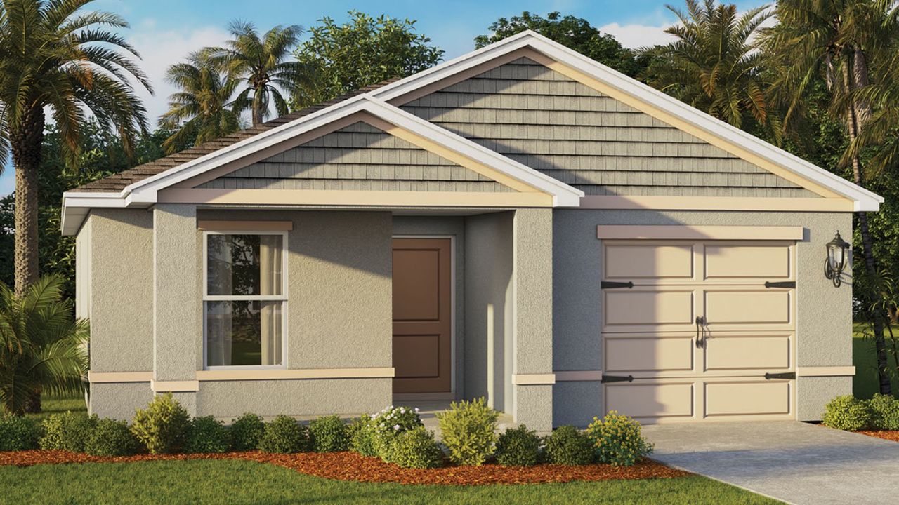 Representative exterior photo of a completed home built from the Cameron by D.R. Horton in Campbell Crossing, Port Orange, FL (Image 2).