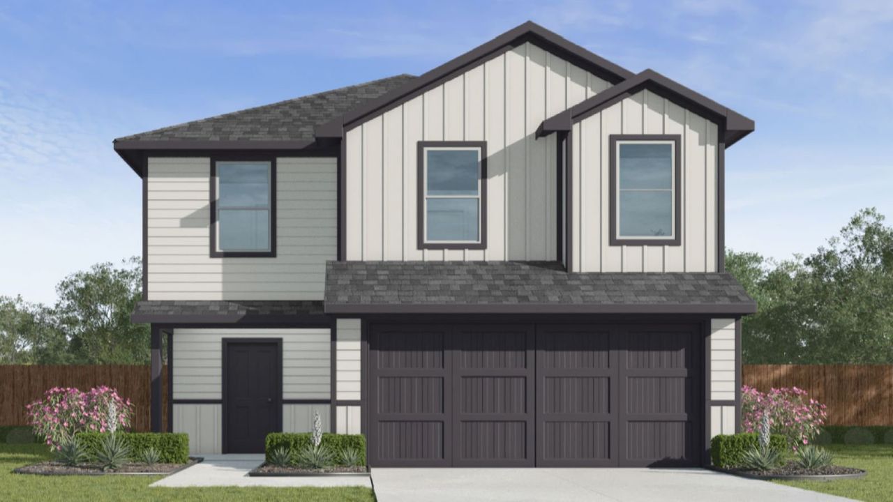 Representative exterior photo of a completed home built from the Franklin by D.R. Horton in Waldron Estates, Corpus Christi, TX (Image 2).