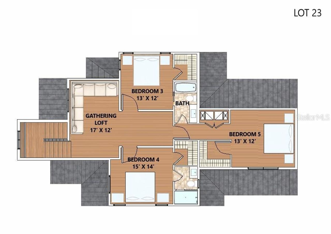2D floor plan layout of this home in , Winter Park, FL (Image 2).