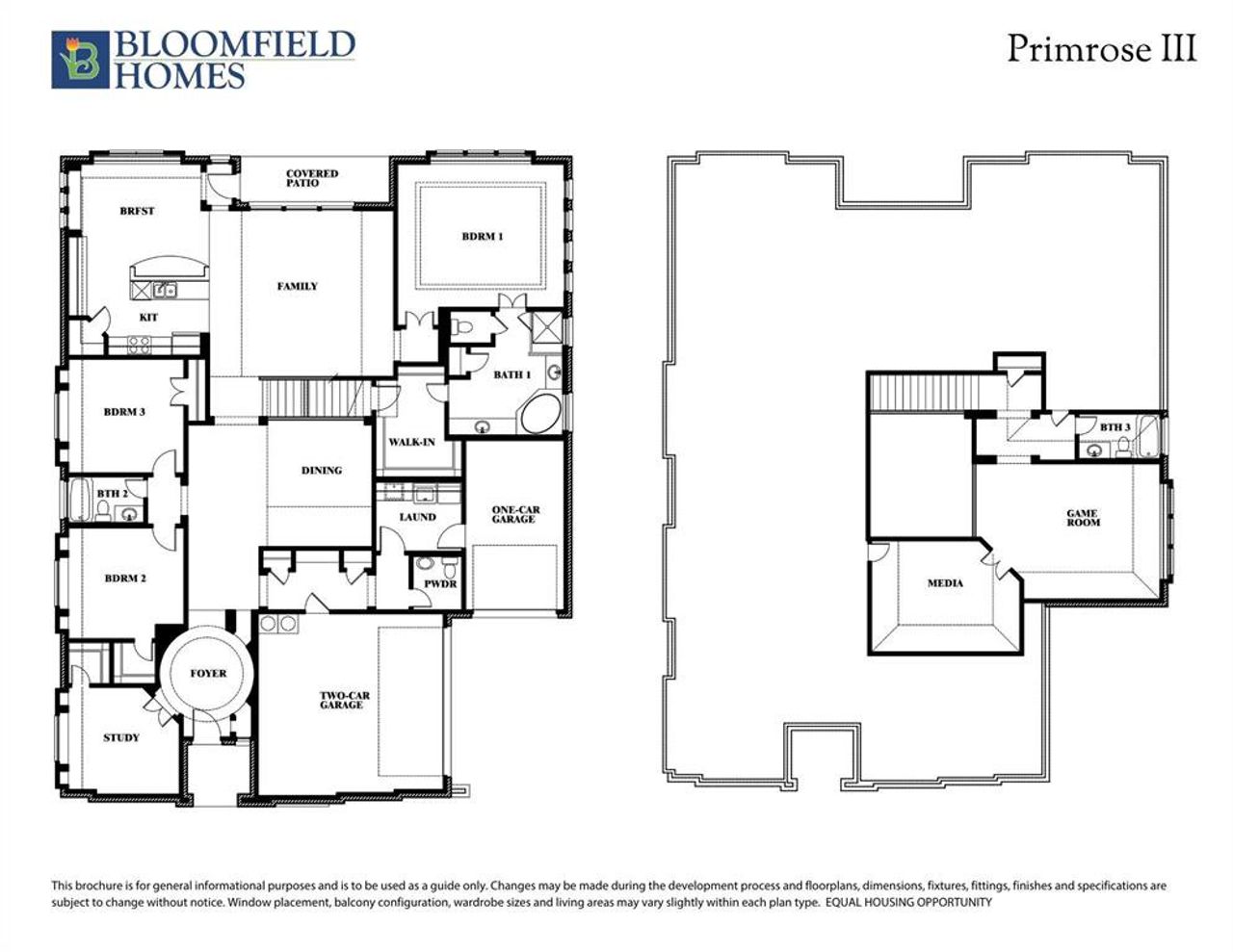2D floor plan layout of this home in Paloma Ranch Estates, New Fairview, TX (Image 2).