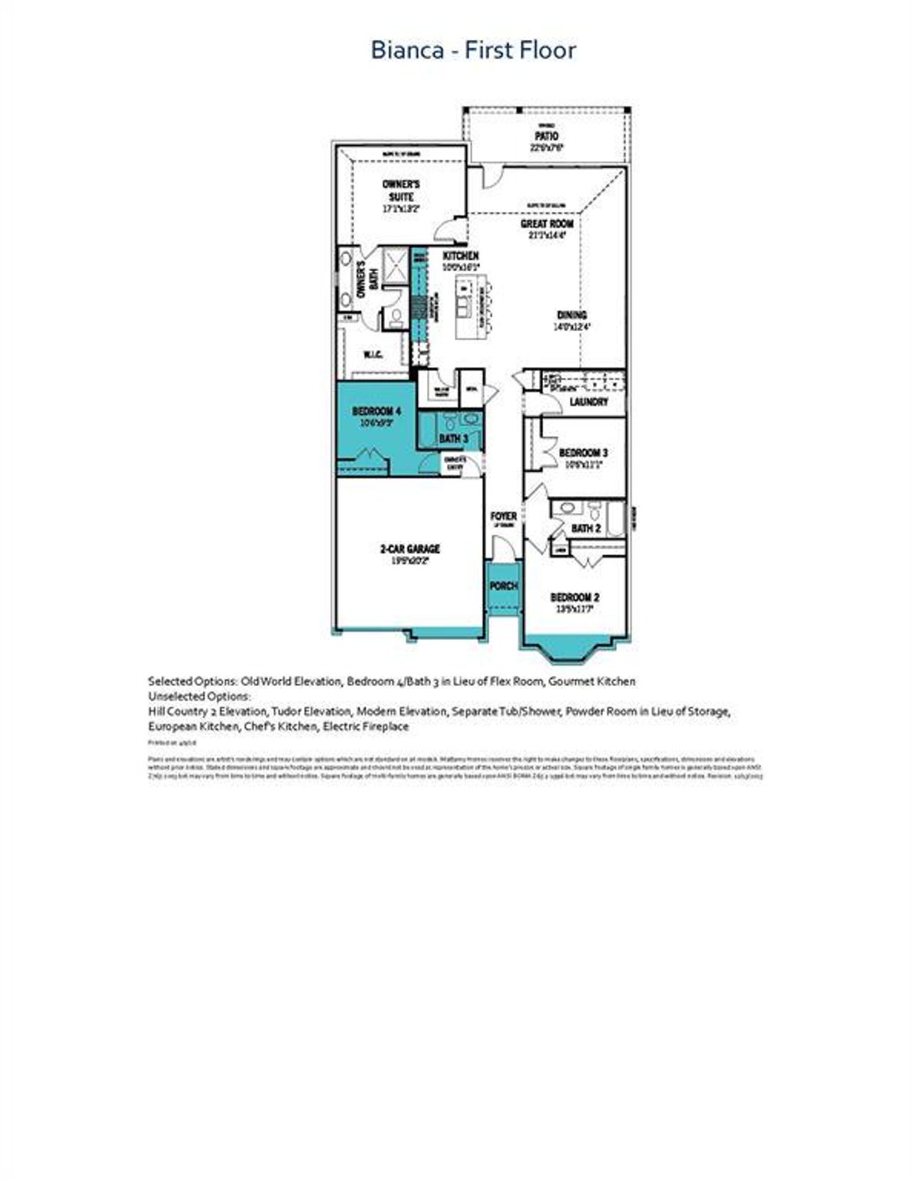 Bianca Floor Plan