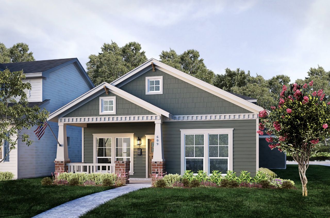 Representative exterior photo of a completed home built from the The 1836 Cottage by Steve Klein Custom Builder in Diamond Hill Collection, Victoria, TX (Image 2).