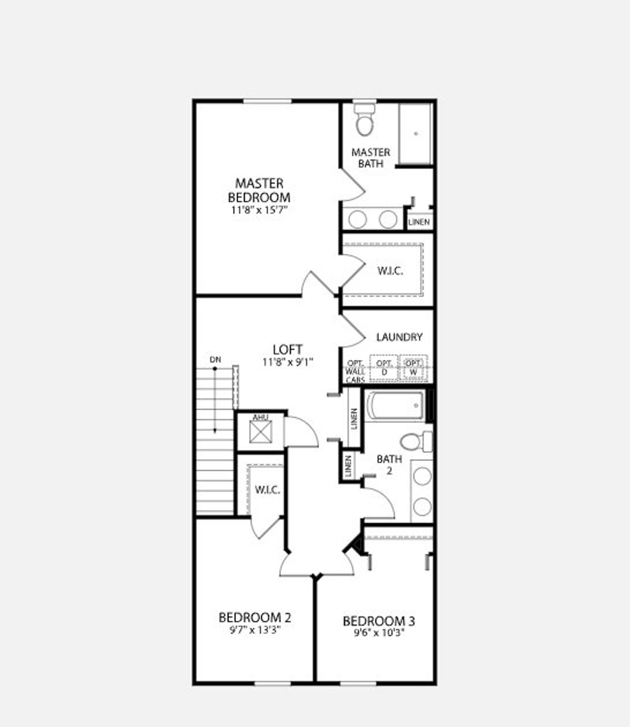 2D floor plan layout of this home in Mirada, San Antonio, FL (Image 2).