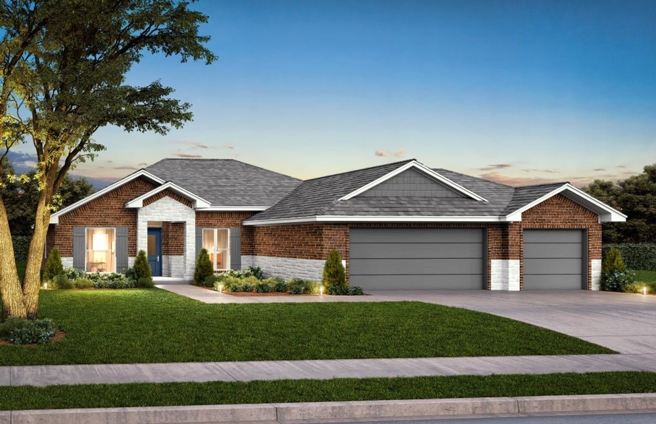 Representative exterior photo of a completed home built from the Buchanan by Home Creations in Encino Estates, Dayton, TX (Image 2).