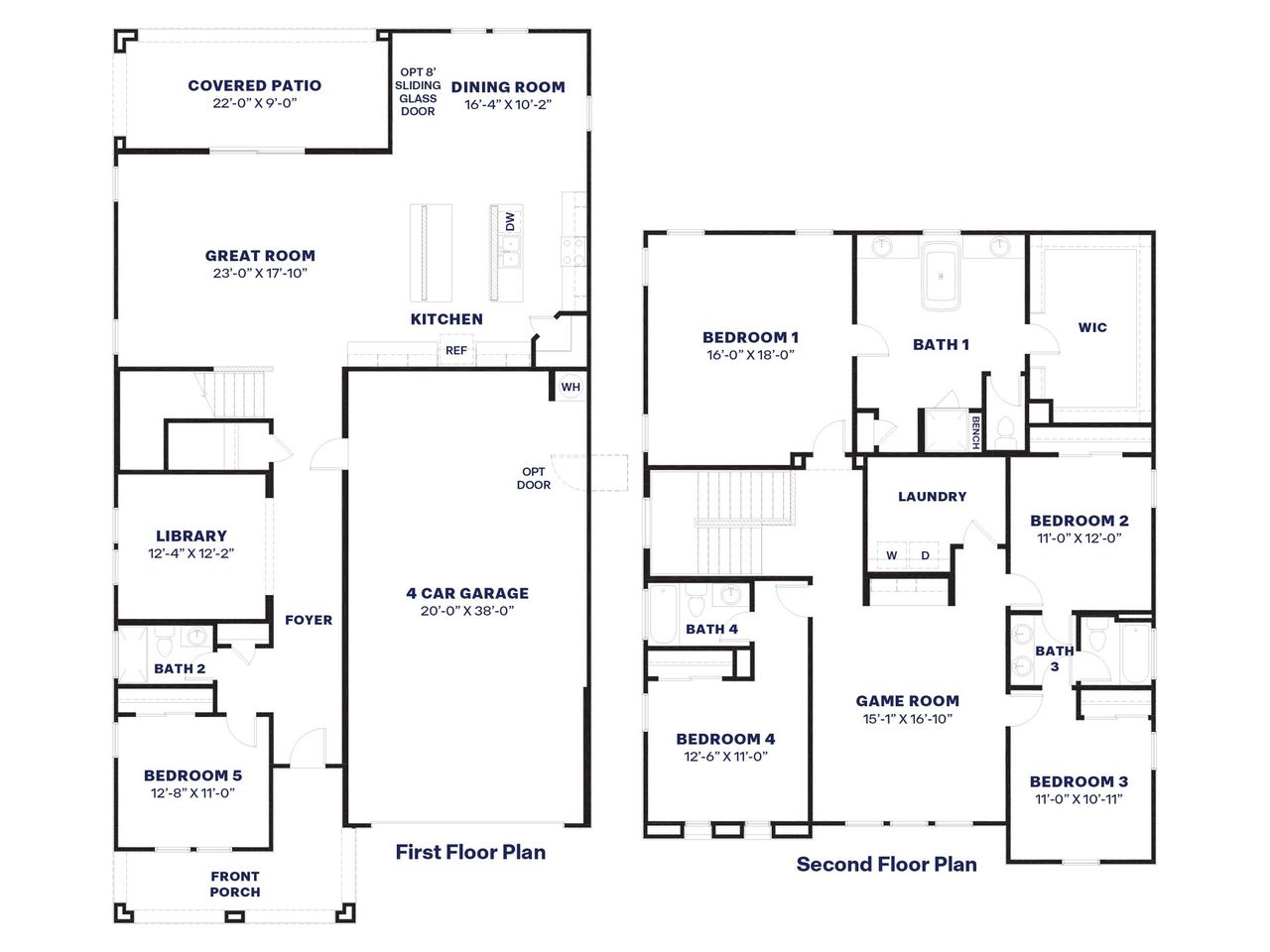 2D floor plan layout of this home in The Ridge at Stone Butte, Phoenix, AZ (Image 2). 2D floor plan layout of this home in The Ridge at Stone Butte, Phoenix, AZ (Image 2).