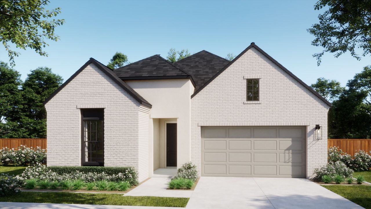 Representative exterior photo of a completed home built from the 4016 by Risewell Homes in Bluff Haven, Georgetown, TX (Image 2).