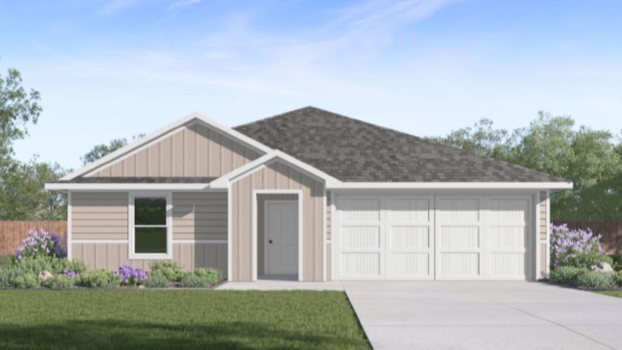 Representative exterior photo of a completed home built from the Austin by D.R. Horton in Kokomo, Rockport, TX (Image 2).