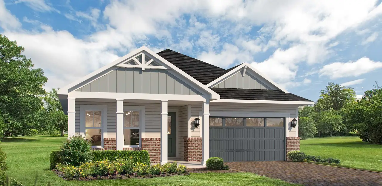 Representative exterior photo of a completed home built from the MARSHALL by MasterCraft Builder Group in Madeira, St. Augustine, FL (Image 2).