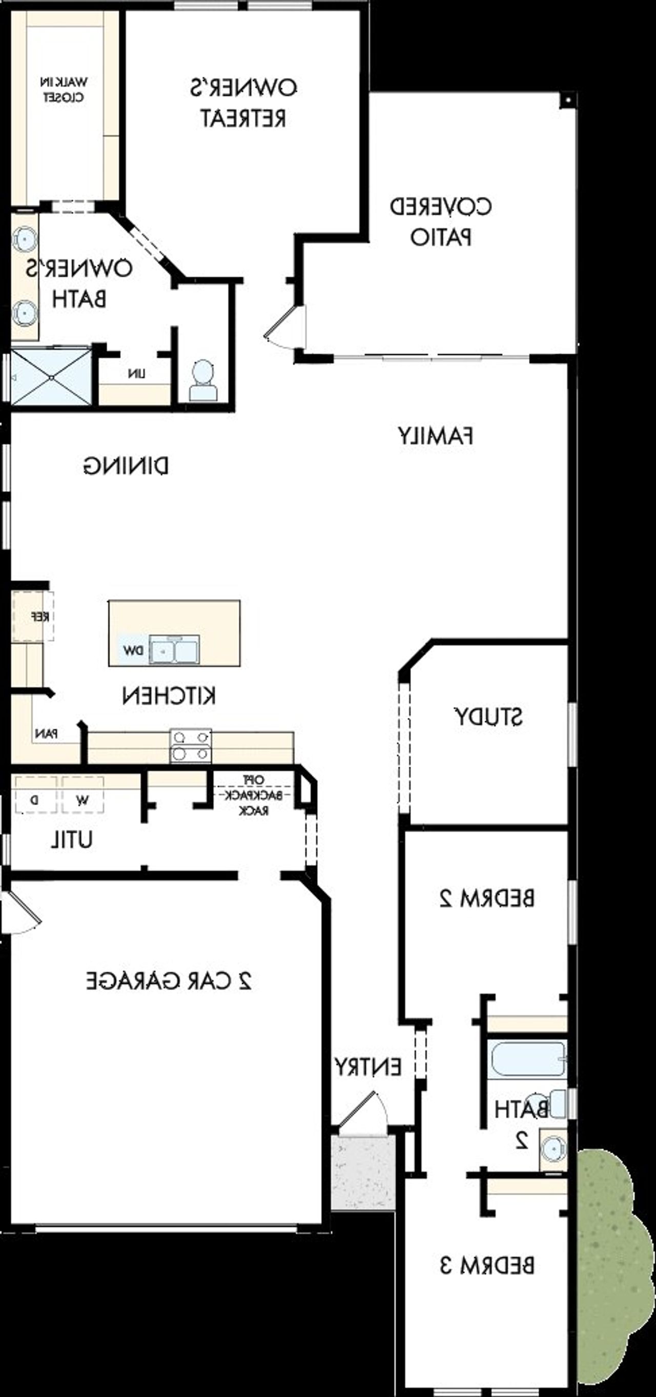 2D floor plan layout of this home in Artesa at Soleo, San Tan Valley, AZ (Image 2). 2D floor plan layout of this home in Artesa at Soleo, San Tan Valley, AZ (Image 2).