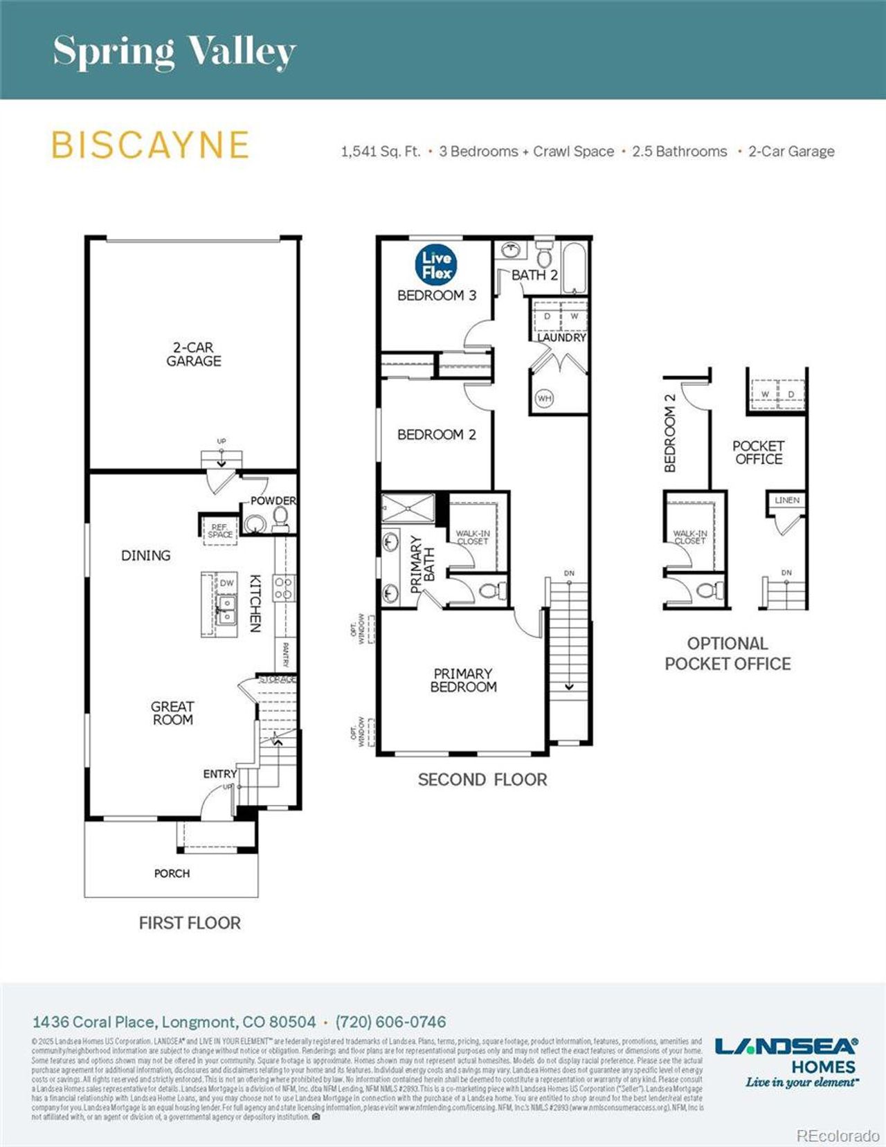 2D floor plan layout of this home in Spring Valley, Longmont, CO (Image 2).