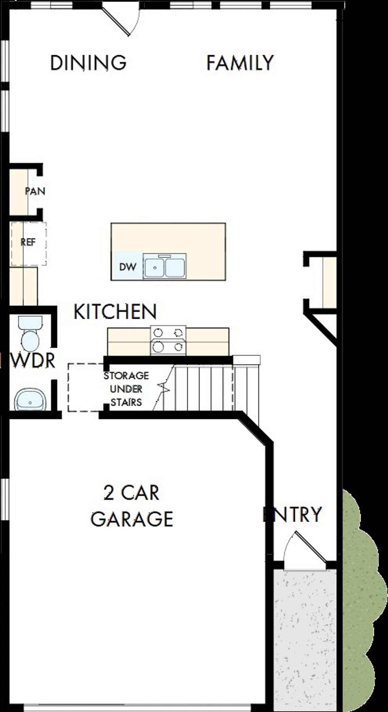 2D floor plan layout of this home in Grandview Terrace, Canton, GA (Image 2).