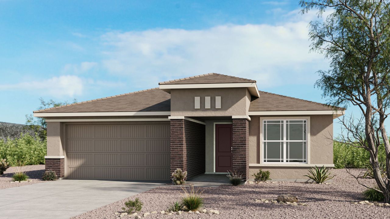 Representative exterior photo of a completed home built from the Essence by Taylor Morrison in Saddleback, Peoria, AZ (Image 2).