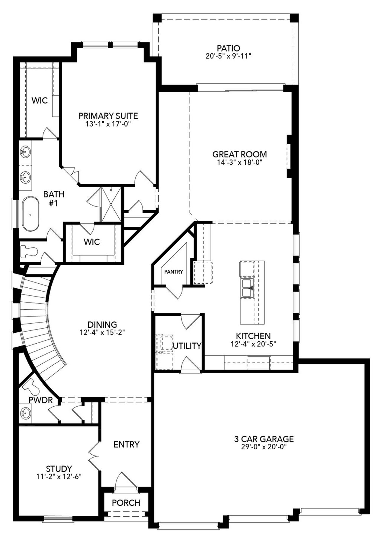 2D floor plan layout of this home in Trinity Estates, Benbrook, TX (Image 2). 2D floor plan layout of this home in Trinity Estates, Benbrook, TX (Image 2).