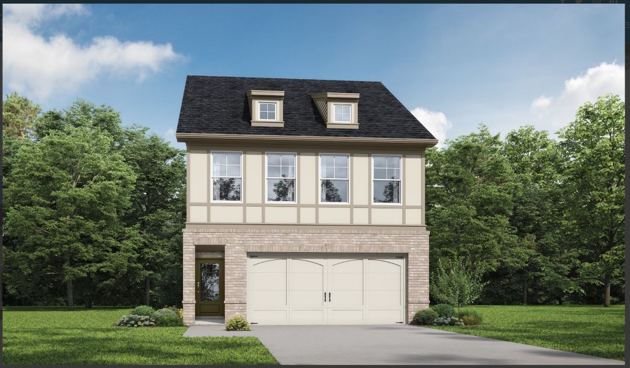 Representative exterior photo of a completed home built from the Hartcliffe by McKinley Homes in Porter Reserve, Decatur, GA (Image 2).