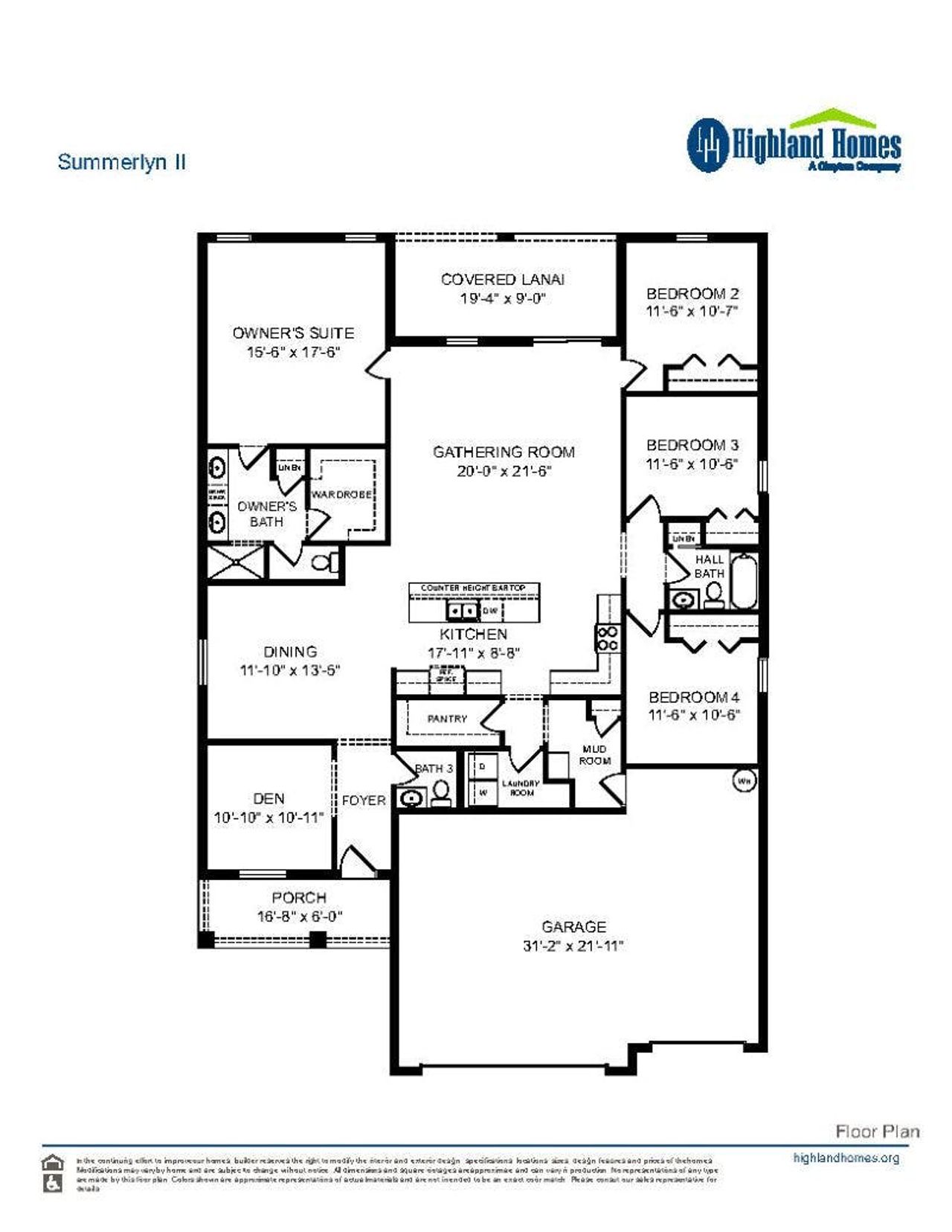 Summerlyn II - Home Layout