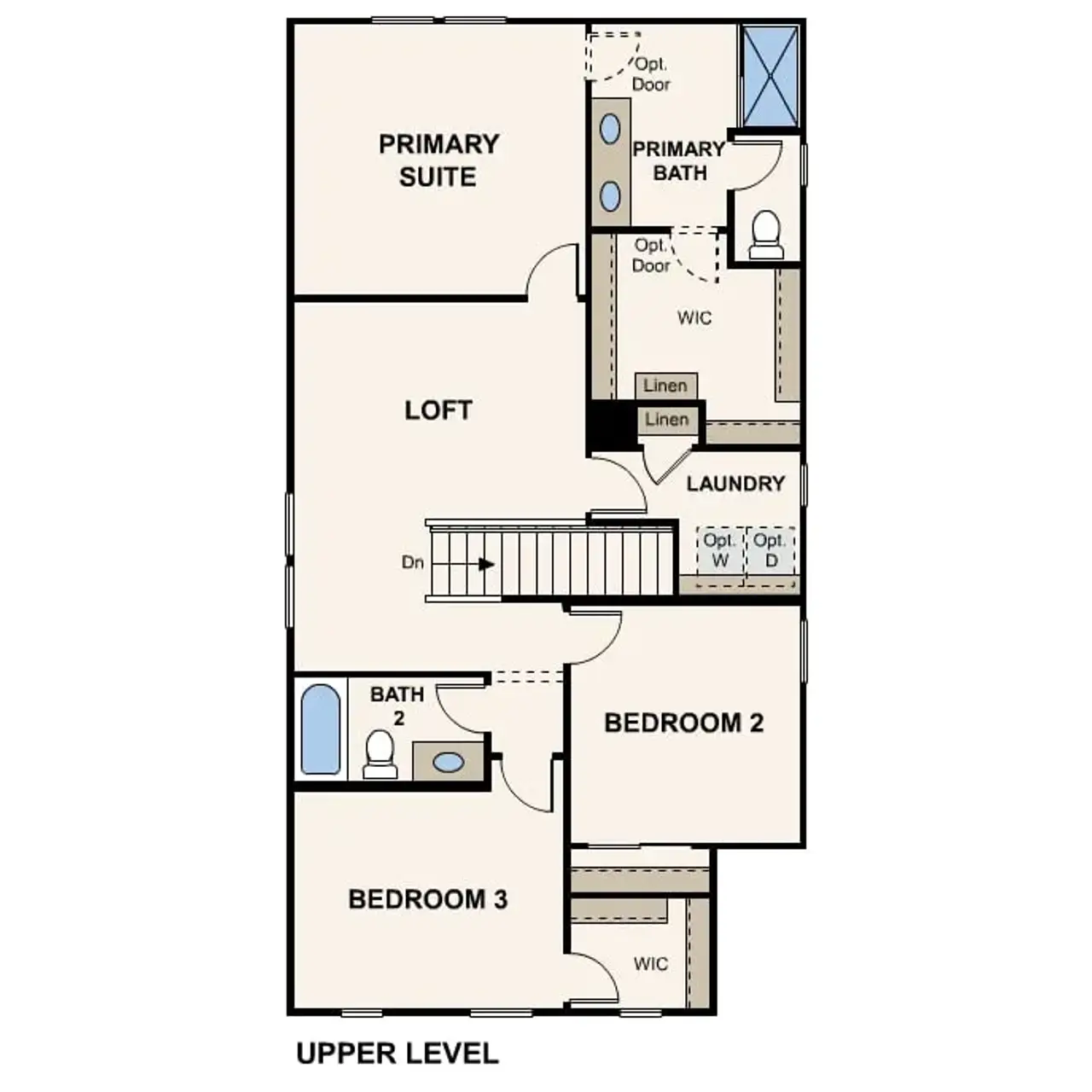 2D floor plan layout of this home in North Copper Canyon, Surprise, AZ (Image 2).