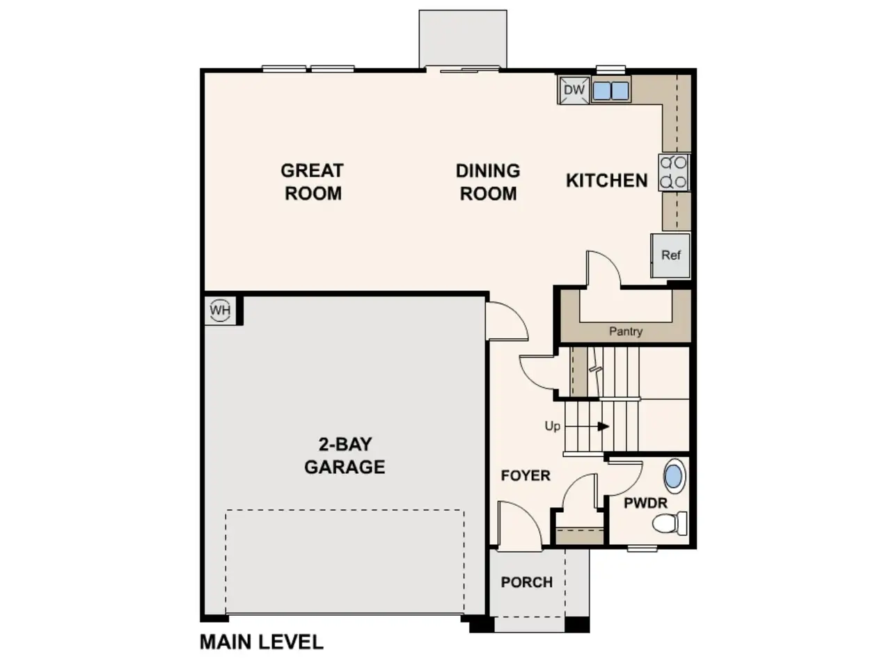 2D floor plan layout for the Ironwood by Century Complete in Rancho Mirage Estates, Maricopa, AZ (Image 2). 2D floor plan layout for the Ironwood by Century Complete in Rancho Mirage Estates, Maricopa, AZ (Image 2).