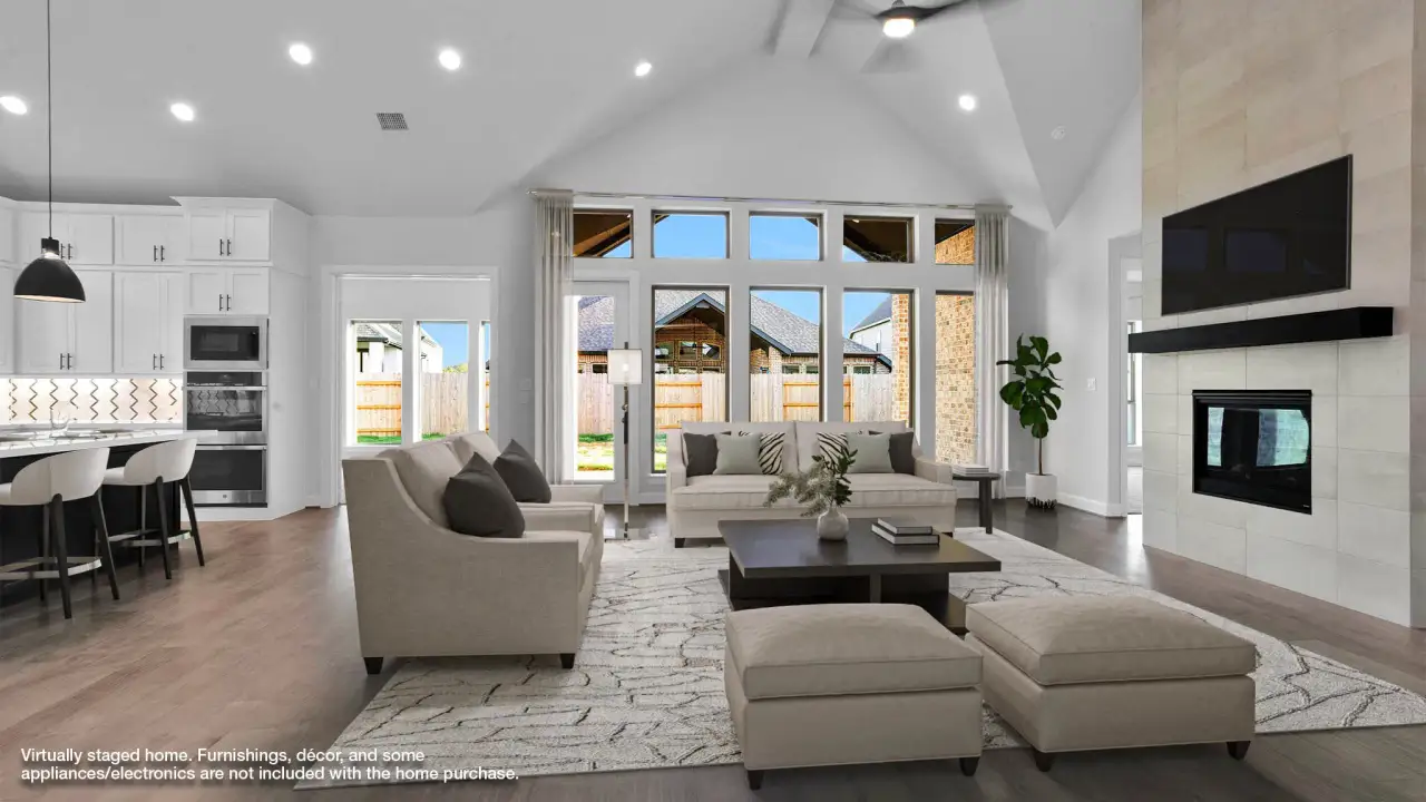 Furnished interior view inside a new home in The Highlands, Porter (Image 2). Furnished interior view inside a new home in The Highlands, Porter (Image 2).
