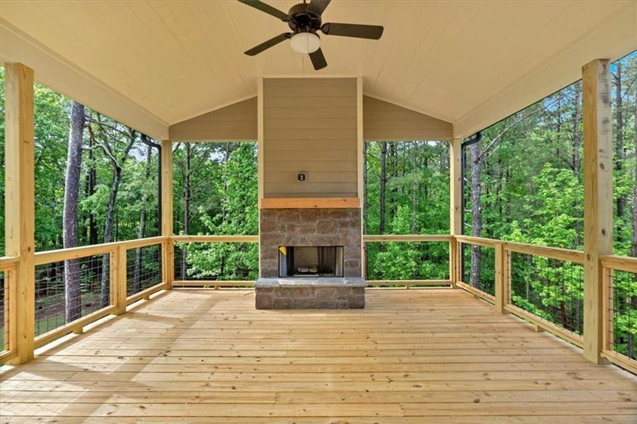 Exterior details and patio area of a home in , Rydal (Image 2).