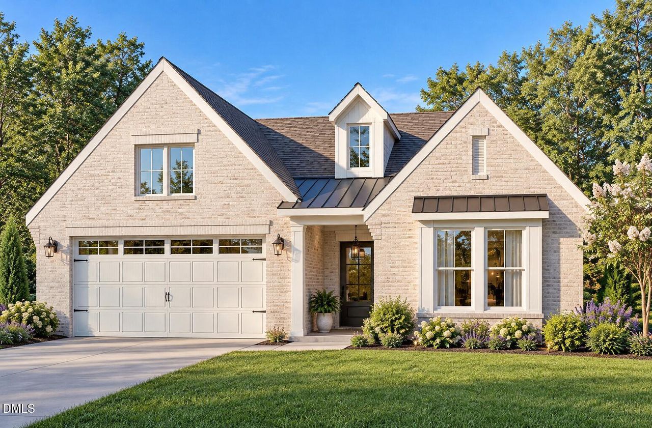 Front exterior of a new home in Kennebec Crossing, Angier, NC, highlighting curb appeal (Image 2). Front exterior of a new home in Kennebec Crossing, Angier, NC, highlighting curb appeal (Image 2).