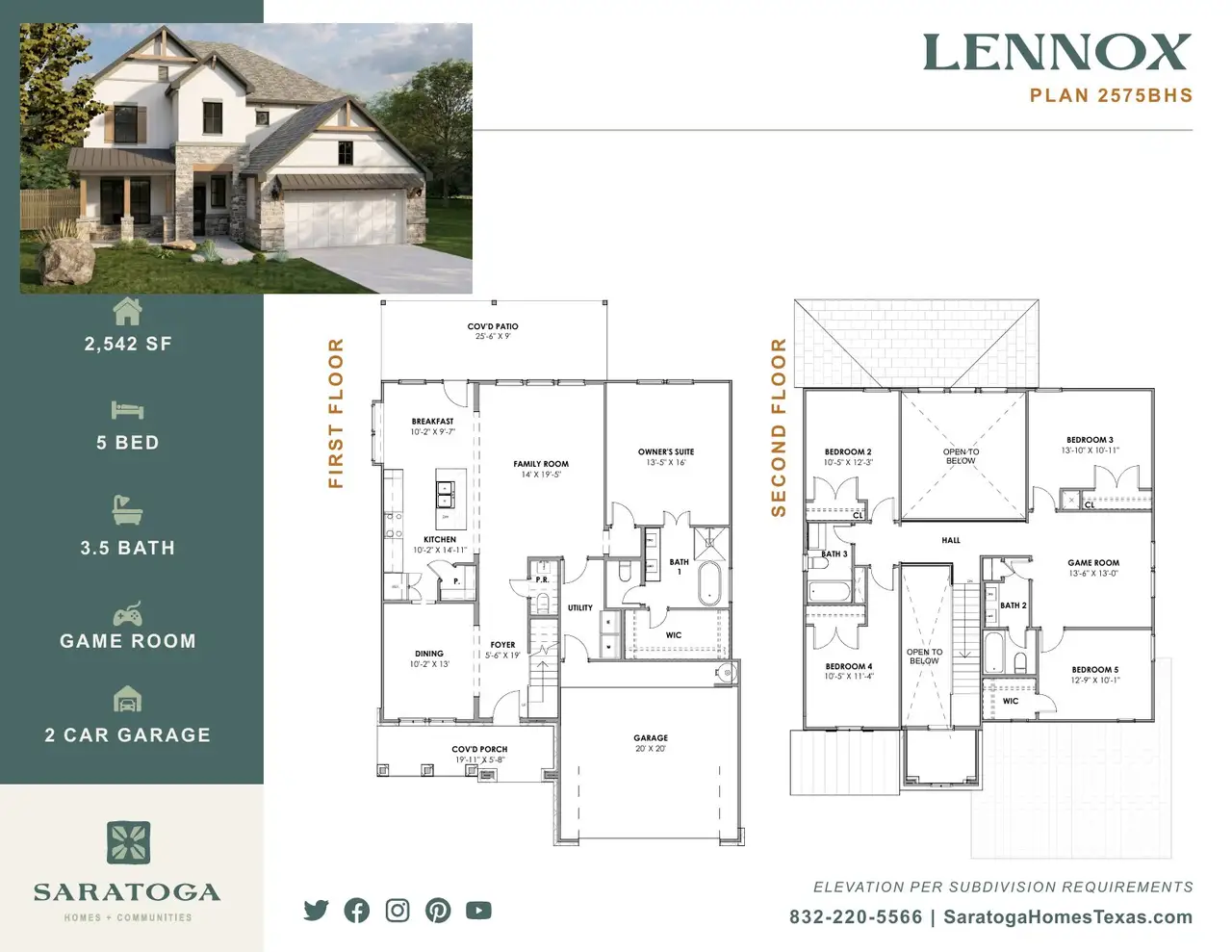2D floor plan layout of this home in The Grove at Blackhawk, Pflugerville, TX (Image 2).
