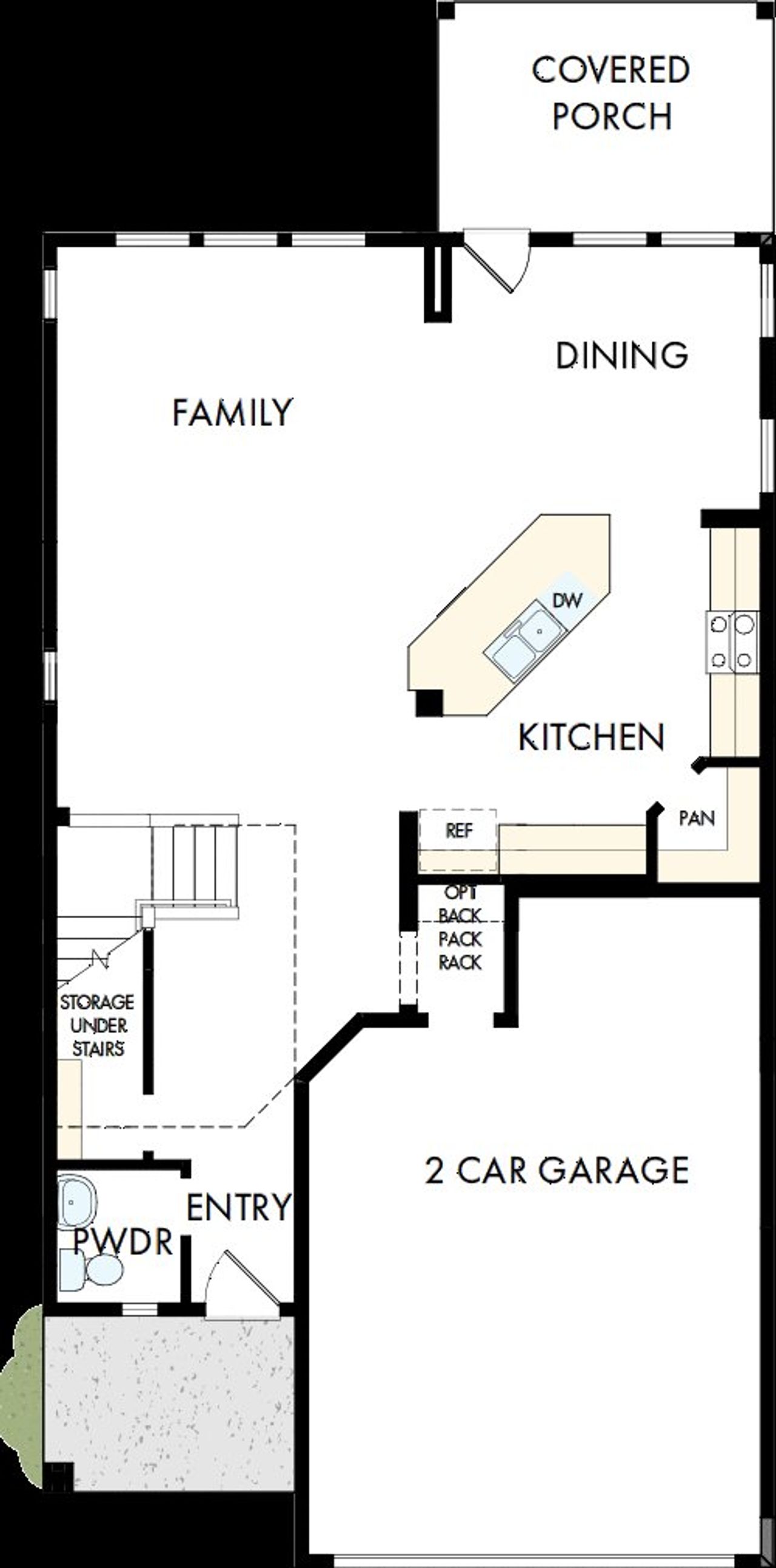 2D floor plan layout of this home in Hidden Springs - The Park Collection, Smyrna, TN (Image 2). 2D floor plan layout of this home in Hidden Springs - The Park Collection, Smyrna, TN (Image 2).