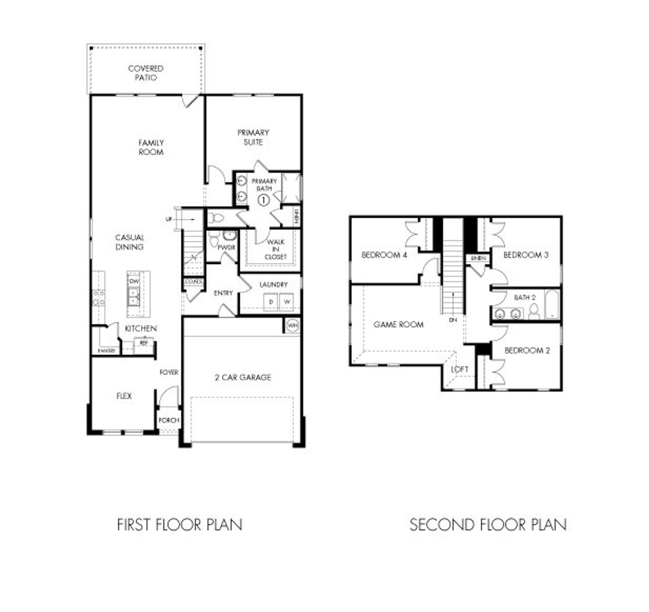 2D floor plan layout for the The Matador (870) by Meritage Homes in Central Park Square, Texas City, TX (Image 2). 2D floor plan layout for the The Matador (870) by Meritage Homes in Central Park Square, Texas City, TX (Image 2).