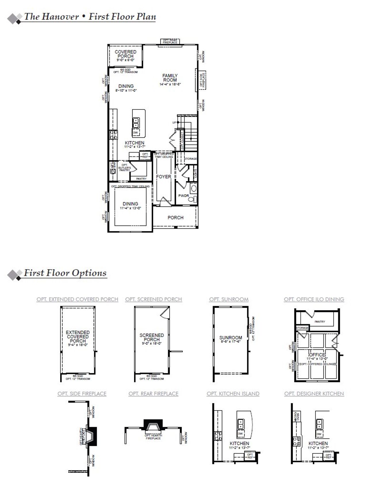2D floor plan layout of this home in Church Creek Landing, Charleston, SC (Image 2).