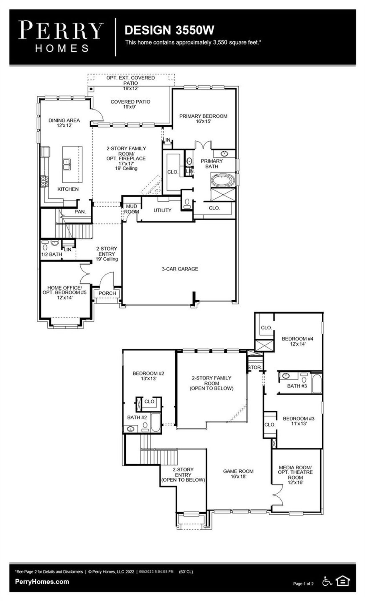 2D floor plan layout of this home in , Mont Belvieu, TX (Image 2).