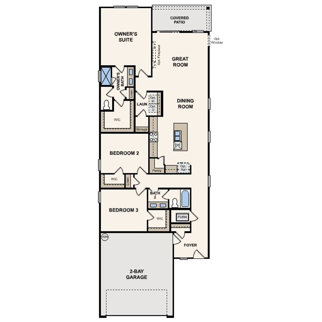 2D floor plan layout of this home in The Preserve at Camden Woods, Kingsland, GA (Image 2). 2D floor plan layout of this home in The Preserve at Camden Woods, Kingsland, GA (Image 2).