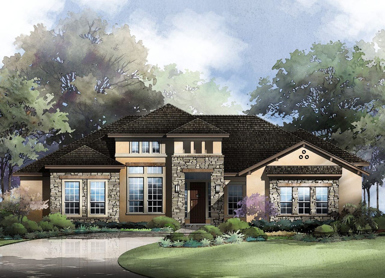 Cheyenne Floor Plan in Belle Oaks, Bulverde | Sitterle Homes Elevation B