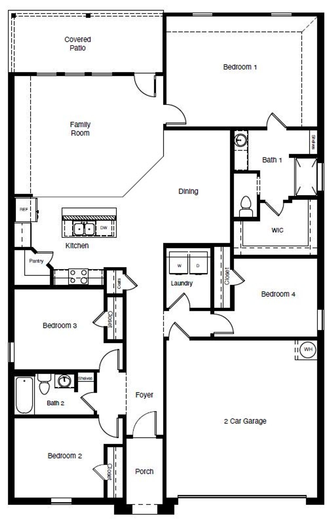 2D floor plan layout of this home in Rosewood at Beltmill, Fort Worth, TX (Image 2). 2D floor plan layout of this home in Rosewood at Beltmill, Fort Worth, TX (Image 2).