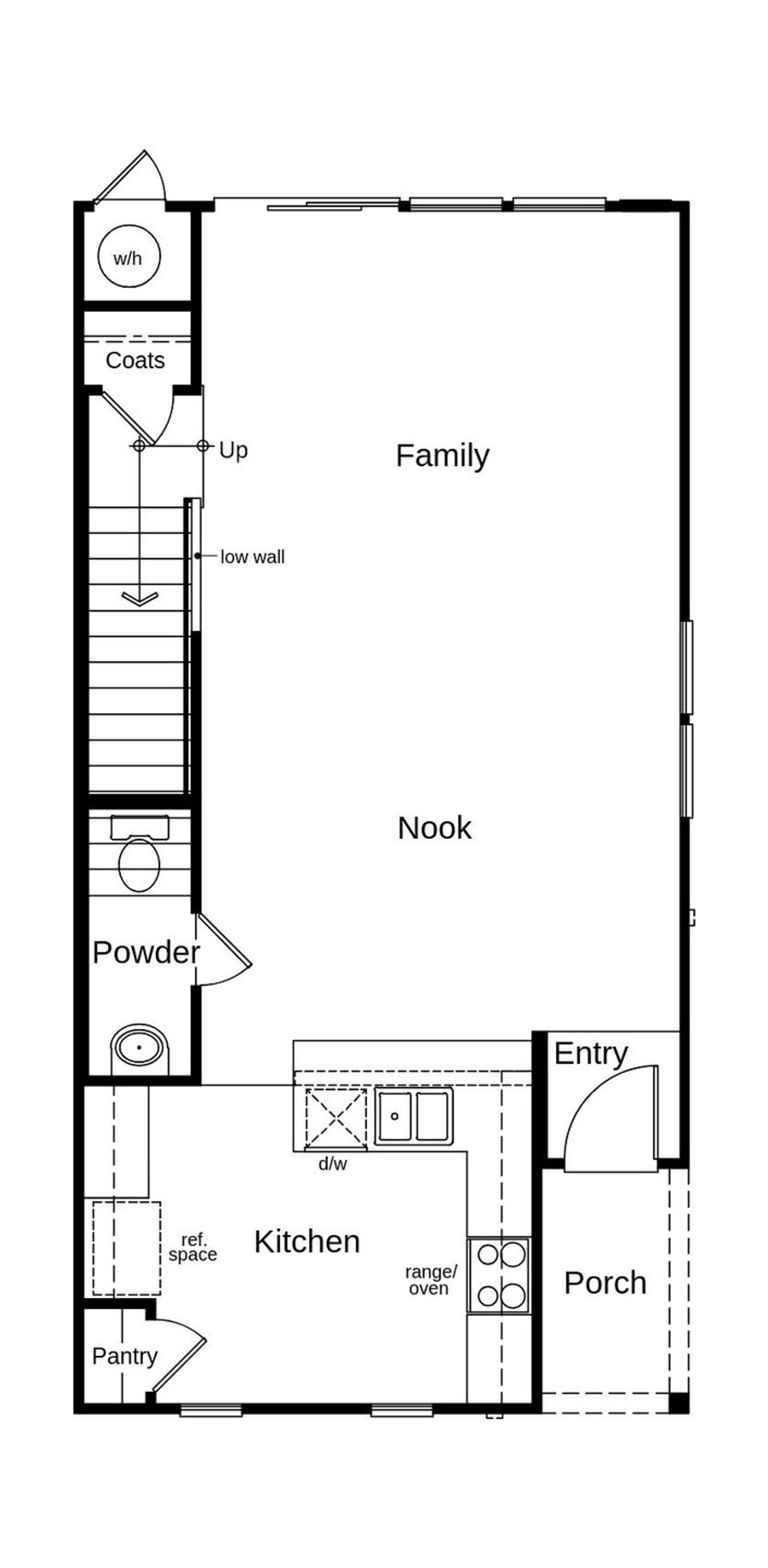 2D floor plan layout of this home in Biltmore, Raleigh, NC (Image 2).