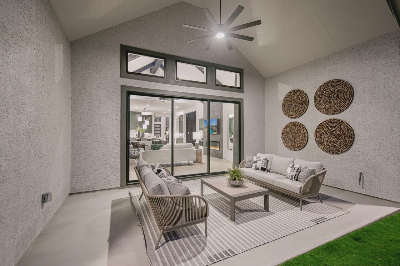 Representative exterior details of a home built from the Kimberly by Chesmar Homes in Sweetwater, Austin (Image 2).