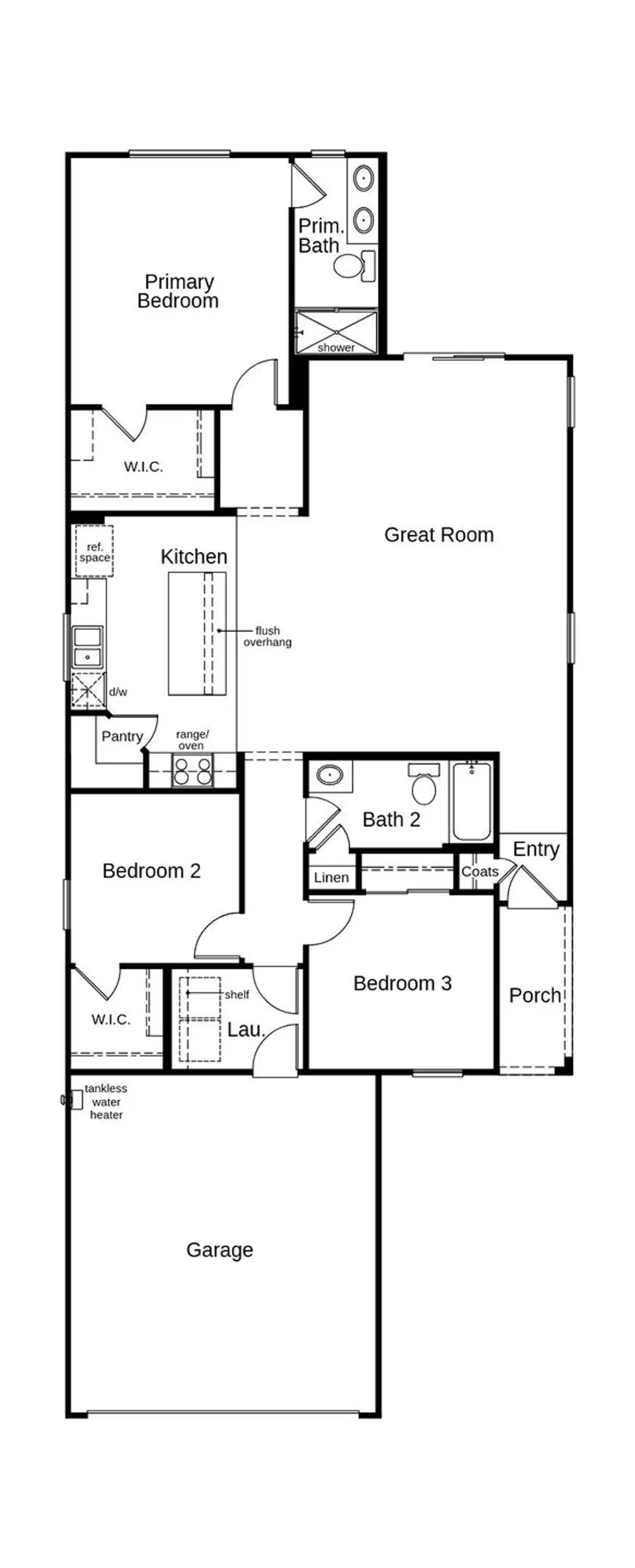 2D floor plan layout of this home in Saguaro Haven, Tucson, AZ (Image 2).