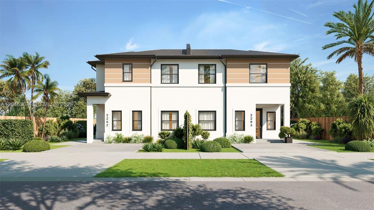 Front exterior of a new home in , Miami, FL, highlighting curb appeal (Image 2).